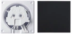 Комплект Вытяжной вентилятор AirRoxy dRim 125 S BB + Пластиковая панель AIRROXY 01-159 Black Mat Plexi черная матовая