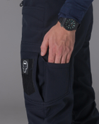 Тактические штаны утепленные мужские BEZET Капеллан 9821 4XL Синие (ROZ6501047306) - изображение 10
