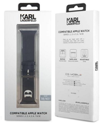 Pasek Karl Lagerfeld Silicone Choupette Heads KLAWMSLCK do Apple Watch Series 1/2/3/4/5/6/7/SE 38-41 mm Czarny (3666339031664) - obraz 4