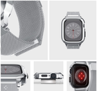 Pasek z etui Spigen Metal Fit Pro ACS04584 do Apple Watch Series 7/8/9 45 mm Srebrny (8809811861396) - obraz 10