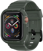 Pasek z etui Spigen Rugged Armor Pro 062CS26016 do Apple Watch Series 4/5/6/7/8/9/SE/SE2 44-45 mm Zielony (8809640254222)