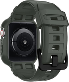 Ремінець з чохлом Spigen Rugged Armor Pro 062CS26016 для Apple Watch Series 4/5/6/7/8/9/SE/SE2 44-45 мм Military Green (8809640254222) - зображення 6