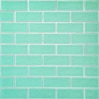 Панель стеновая 70*70cm*5mm зелёный кирпич с серебром (D) SW-00001803