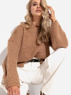 Sweter damski luźny Fobya F1265 34/36 Caramel (5903707126842) - obraz 3