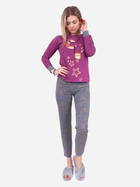 Piżama (bluzka + spodnie) damska Yoclub PID-0012K-AA00 S Szara (5903999419882) - obraz 1