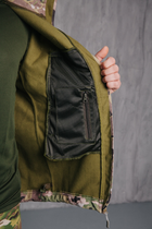 Куртка Soft shell мультикам мужская Водонепроницаемая тактическая (на молнии с капюшоном) Мультикам S - изображение 6