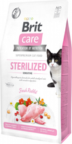 Сухий корм для стерилізованих котів з чутливим травленням Brit Care Cat GF Sterilized Sensitive з кроликом 7 кг (8595602540754) - зображення 1