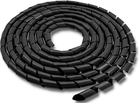 Органайзер для кабелю Qoltec 6 мм х 10 м Чорний (5901878522500) - зображення 1