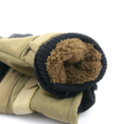 Тактические перчатки с протектором с махровой подкладкой (арт. 23-17-31) песочний - изображение 2