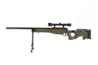 Страйкбольная винтовка снайперская MB08D - с оптикой и сошками - olive [WELL] (для страйкбола) - изображение 1