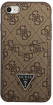 Панель Guess 4G Triangle Logo Cardslot для Apple iPhone 7/8/SE 2020/SE 2022 Коричневий (3666339050184) - зображення 2