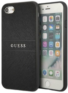Панель Guess Saffiano Stripe для Apple iPhone 7/8/SE 2020/SE 2022 Чорний (3666339050191) - зображення 1