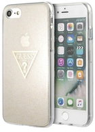 Etui Guess Glitter Triangle do Apple iPhone 7/8/SE 2020/SE 2022 Gold (3700740458518) - obraz 1
