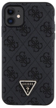 Etui Guess Crossbody 4G Metal Logo do Apple iPhone 11 Black (3666339146702) - obraz 3