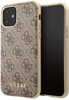 Etui Guess Crossbody 4G Metal Logo do Apple iPhone 11 Brown (3666339146849) - obraz 1