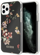 Etui Guess Flower Collection do Apple iPhone 11 Pro Max Black (3700740476154) - obraz 1