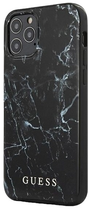 Панель Guess Marble для Apple iPhone 12 Pro Max Чорна (3700740481684)