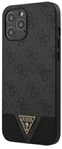 Панель Guess 4G Triangle Collection для Apple iPhone 12 Pro Сіра (3700740480335)