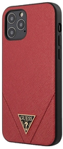 Etui Guess Saffiano do Apple iPhone 12 Pro Max Red (3700740480274) - obraz 1