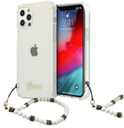 Etui Guess White Pearl do Apple iPhone 12/12 Pro Transparent (3666339003739) - obraz 1