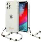 Панель Guess White Pearl для Apple iPhone 12/12 Pro Прозорий (3666339003739)