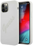 Панель Guess Script Vintage для Apple iPhone 12/12 Pro Кремовий (3700740495100)