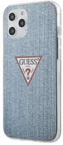 Etui Guess Jeans Collection do Apple iPhone 12/12 Pro Light Blue (3700740481851)