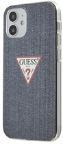 Панель Guess Jeans Collection для Apple iPhone 12 mini Темно-синя (3700740481875)