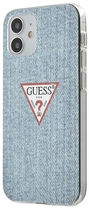 Etui Guess Jeans Collection do Apple iPhone 12 mini Light Blue (3700740481844) - obraz 1