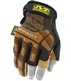 Тактичні рукавички Mechanix Leather M-Pact Fingerless Framer, Коричневий, XL - зображення 1