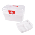 Аптечка органайзер з відсіками 26х17см Білий контейнер для зберігання ліків, кейс під аптечку (VS7006398) - зображення 3