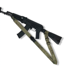 Ремень оружейный одно/двухточечный с дополнительным креплением и усиленным карабином uaBRONIK Мультикам - изображение 2
