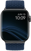 Pasek Uniq Aspen Braided do Apple Watch Series 1/2/3/4/5/6/7/8/SE/SE2 38-41 mm Niebieski (8886463676394) - obraz 1