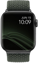 Pasek Uniq Aspen Braided do Apple Watch Series 1/2/3/4/5/6/7/8/SE/SE2 38-41 mm Zielony (8886463676370) - obraz 1