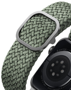 Ремінець Uniq Aspen Braided для Apple Watch Series 1/2/3/4/5/6/7/8/SE/SE2 42-45 мм Cypress Green (8886463676400) - зображення 5