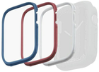 Zestaw etui Uniq Moduo 3 in 1 do Apple Watch Series 4/5/6/7/8/SE/SE2 44-45 mm Niebieski/Czerwony/Biały (8886463681022) - obraz 1