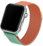 Pasek Beline Steel do Apple Watch Series 1/2/3/4/5/6/7/8/SE/SE2 38-41 mm Zielono-Pomarańczowy (5904422912543) - obraz 1