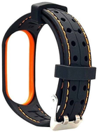 Ремінець Beline Smart для Xiaomi Mi Band 5/6 Black/Orange (5905359814207) - зображення 2