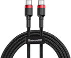 Кабель Baseus Cafule Cable Type-C to Type-C PD 20W 1m CATLKLF-91 Red-Black