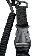 Страховой шнур (тренчик) для крепления оружия с фастексом Черный - изображение 4