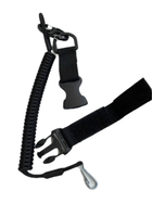 Страховой шнур (тренчик) для крепления оружия с фастексом Черный - изображение 5