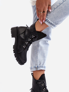 Жіночі зимові черевики низькі S.Barski HY93-52A 37 Чорні (5905677983135) - зображення 4