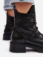 Жіночі зимові черевики низькі S.Barski HY93-52A 36 Чорні (5905677983128) - зображення 8