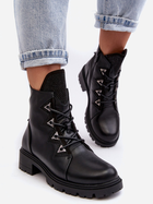 Жіночі зимові черевики низькі S.Barski HY93-52A 37 Чорні (5905677983135) - зображення 7