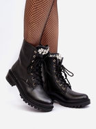 Жіночі зимові черевики високі Zazoo 1757 38 Чорні (5905677982190) - зображення 5
