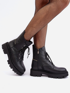 Жіночі зимові черевики високі Zazoo 949P 39 Чорні (5905677981919) - зображення 6