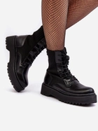 Жіночі черевики високі Dedinva 39 Чорні (5905677979879) - зображення 4