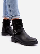 Жіночі зимові черевики низькі Cillolis 36 Чорні (5905677979725) - зображення 5