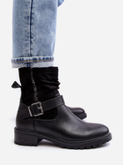 Жіночі зимові черевики низькі Cillolis 36 Чорні (5905677979725) - зображення 7