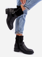 Жіночі зимові черевики низькі Cillolis 40 Чорні (5905677979763) - зображення 6